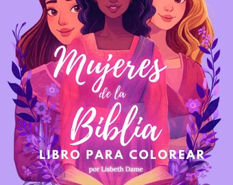 Mujeres de la Biblia libro para colorear
