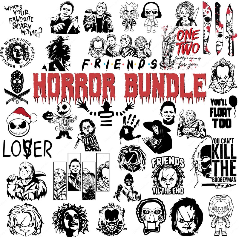 Horror Theme Vector Horror Movie Svg - Etsy
