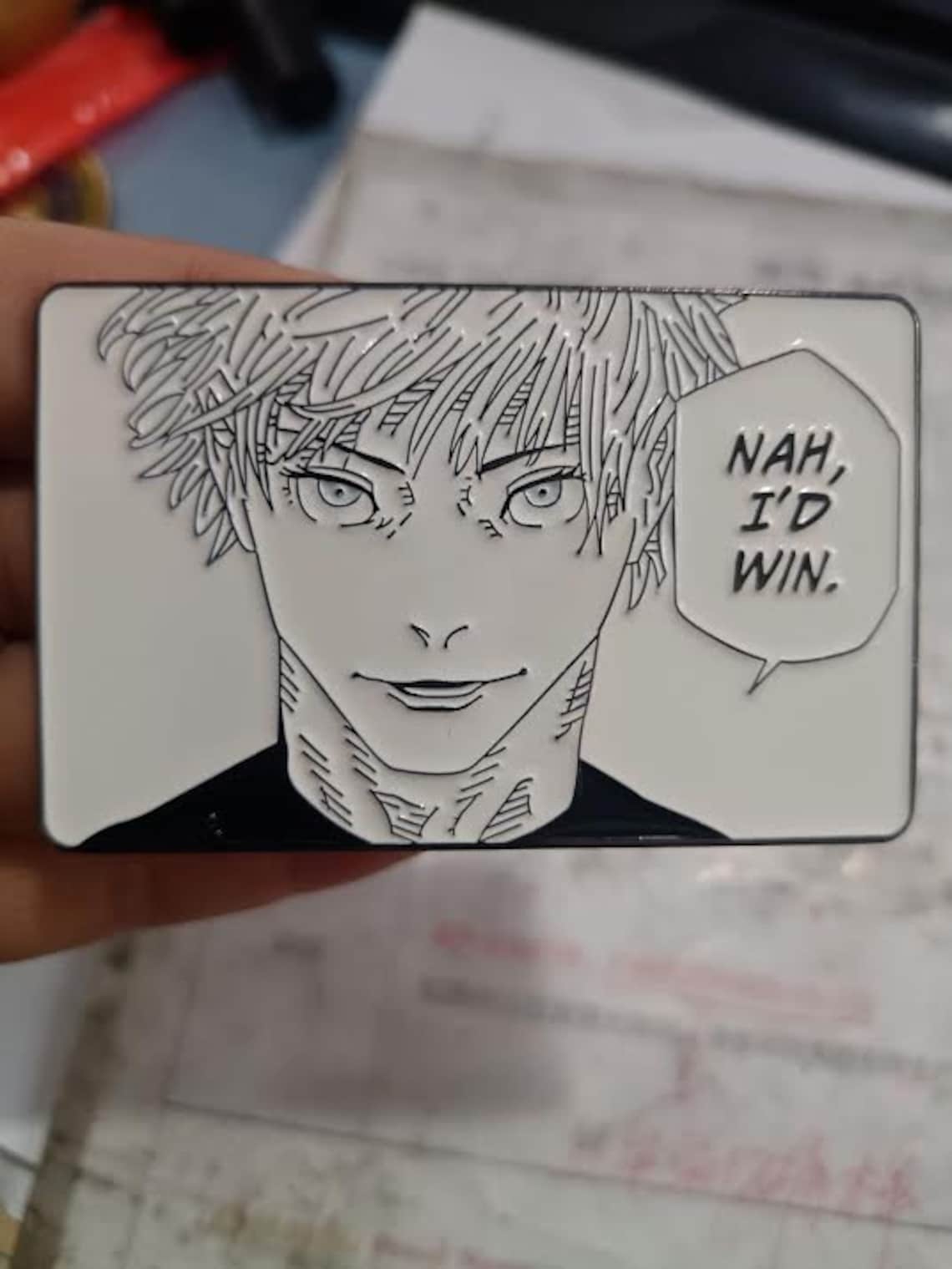 Jujutsu Kaisen Nah, I'd Win Pin Gojo Satoru Enamel Anime Pin Manga ...