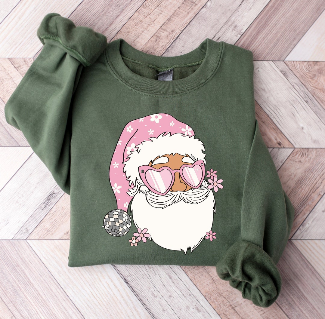 Mens Santa Claus Merry Christmas Funny Christmas Sweatshirt