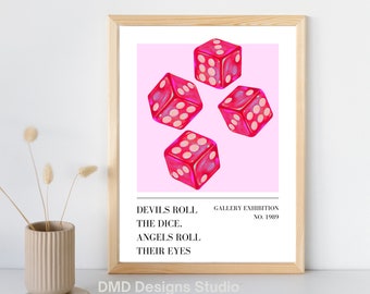 Colorido dados arte impresión Taylor Swift letras descarga digital rosa rojo acuarela dormitorio cartel