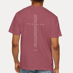 Christian Comfort Colors T-Shirt Psalm Bible Scripture, Religious Unisex Tee, Inspirational Religious Clothing, Christian Apparel,