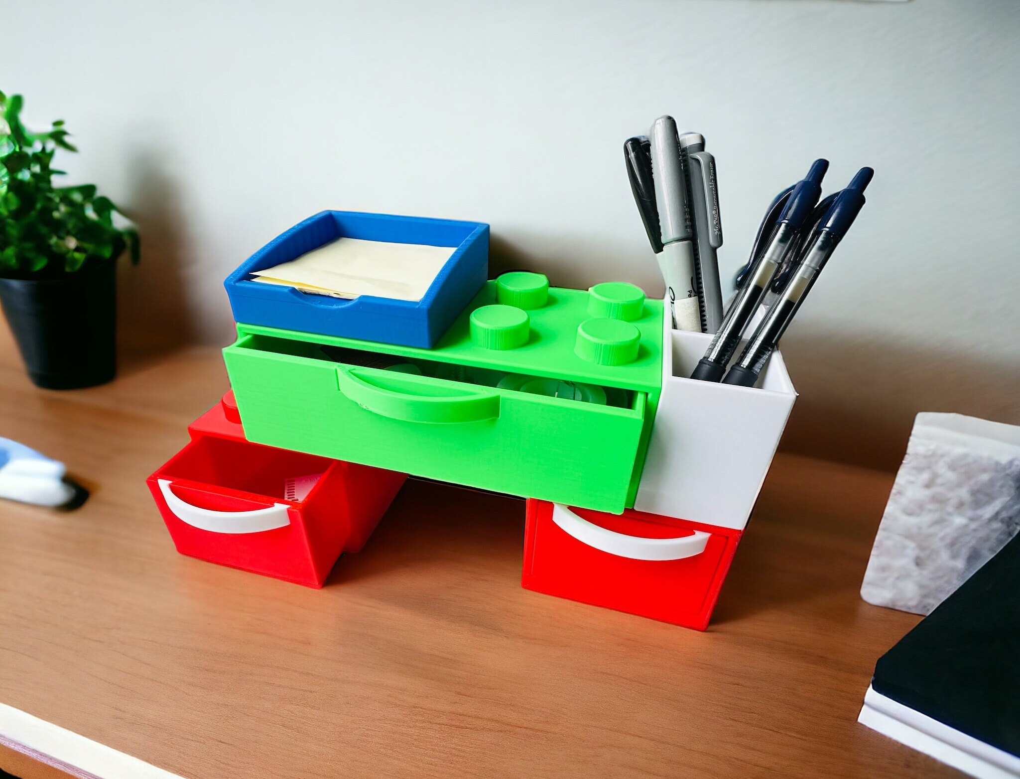 Stackable Brick Desk Organizers Desk Organizer for Children & Kids Toy ...