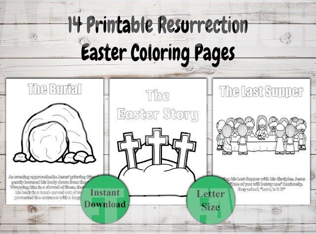 Easter Sunday School Coloring Pages Kids Easter Themed Coloring Pages ...