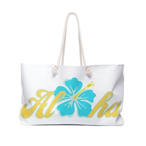 Aloha Weekender Bag | Oversized Tote Bag | Beach Bag | Travel Bag |