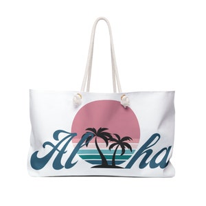 Aloha Weekender Bag | Oversized Tote Bag | Beach Bag | Travel Bag |