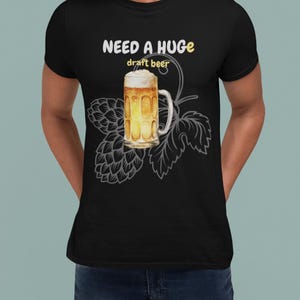 Beer Graphic Funny T-Shirt, Beer Lover Gift, Drinking Tee, Humorous Unisex Shirt, Brewery Apparel