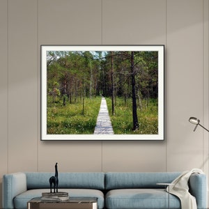 Blooming Summer Forest Poster Print | Landscape Print | Forest Photo Print | Nature Wall Art Photography | Home Decor | Wall Fine Art