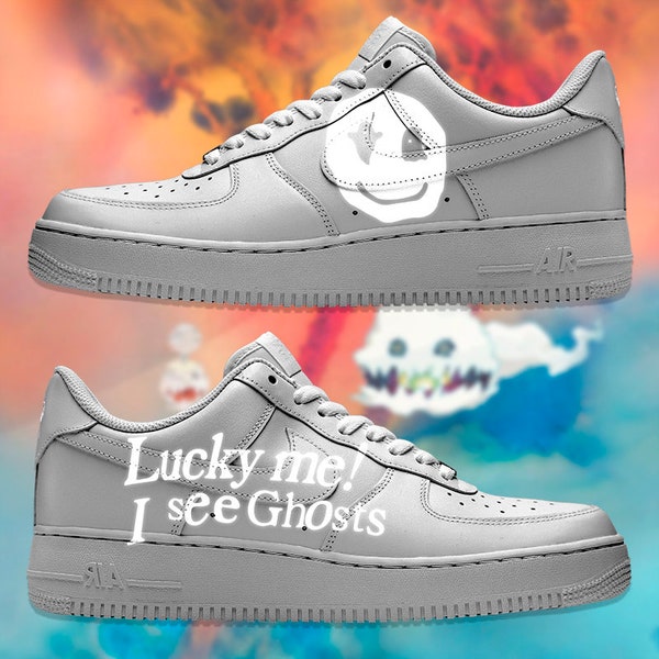 Custom Sneakers Air Force 1 Hand Painted Lucky me! Reflective