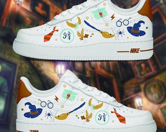 Aangepaste sneakers Air Force 1 Kids handgeschilderde Harry Potter