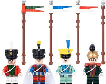 Lancers Soldiers Napoleonic War Custom Made  Mini figure