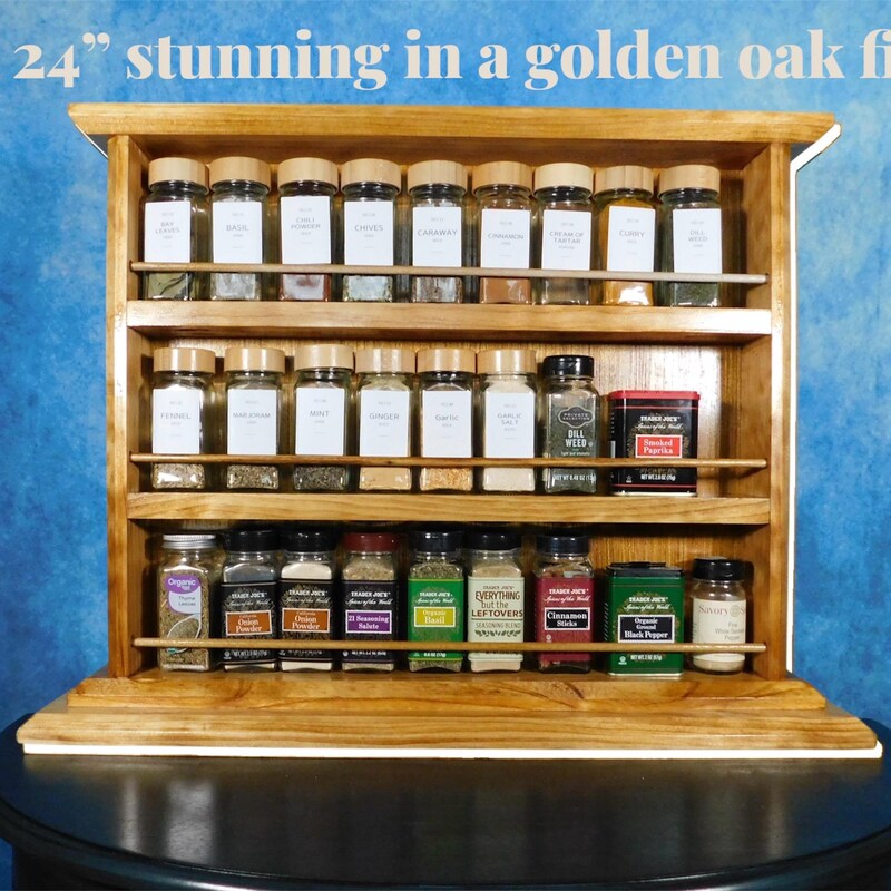 Rustic Spice Rack - Etsy