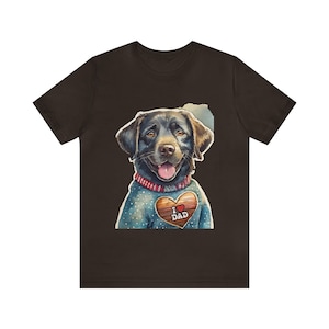Black Labrador Dad Jersey Short Sleeve Tee - gift for dog lovers