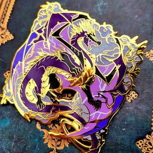 Thunder Storm Dragon - Lightning Storm Dragon Enamel Pin