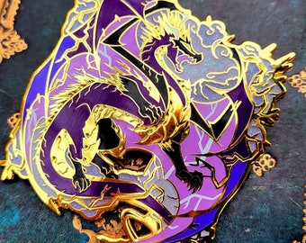 Thunder Storm Dragon - Lightning Storm Dragon Enamel Pin