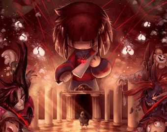 Undertale - Genocide Route 11x44 Poster Print