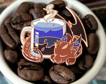 Americano Dragon - Emaille Pin - Kaffeedrache