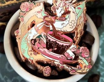 Turkish Coffee Dragon - Enamel Pin - Coffee Dragon