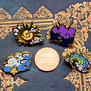 Soaring Skies MINI FILLER PINS - Thunder Storm, Starry Cloud, Sun ...