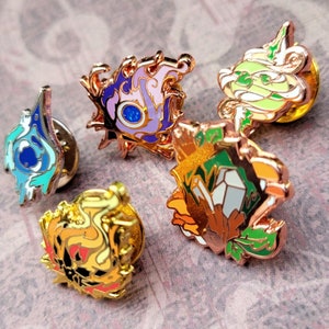 Elemental MINI FILLER PINS - Fire, Water, Earth, Air, Spirit