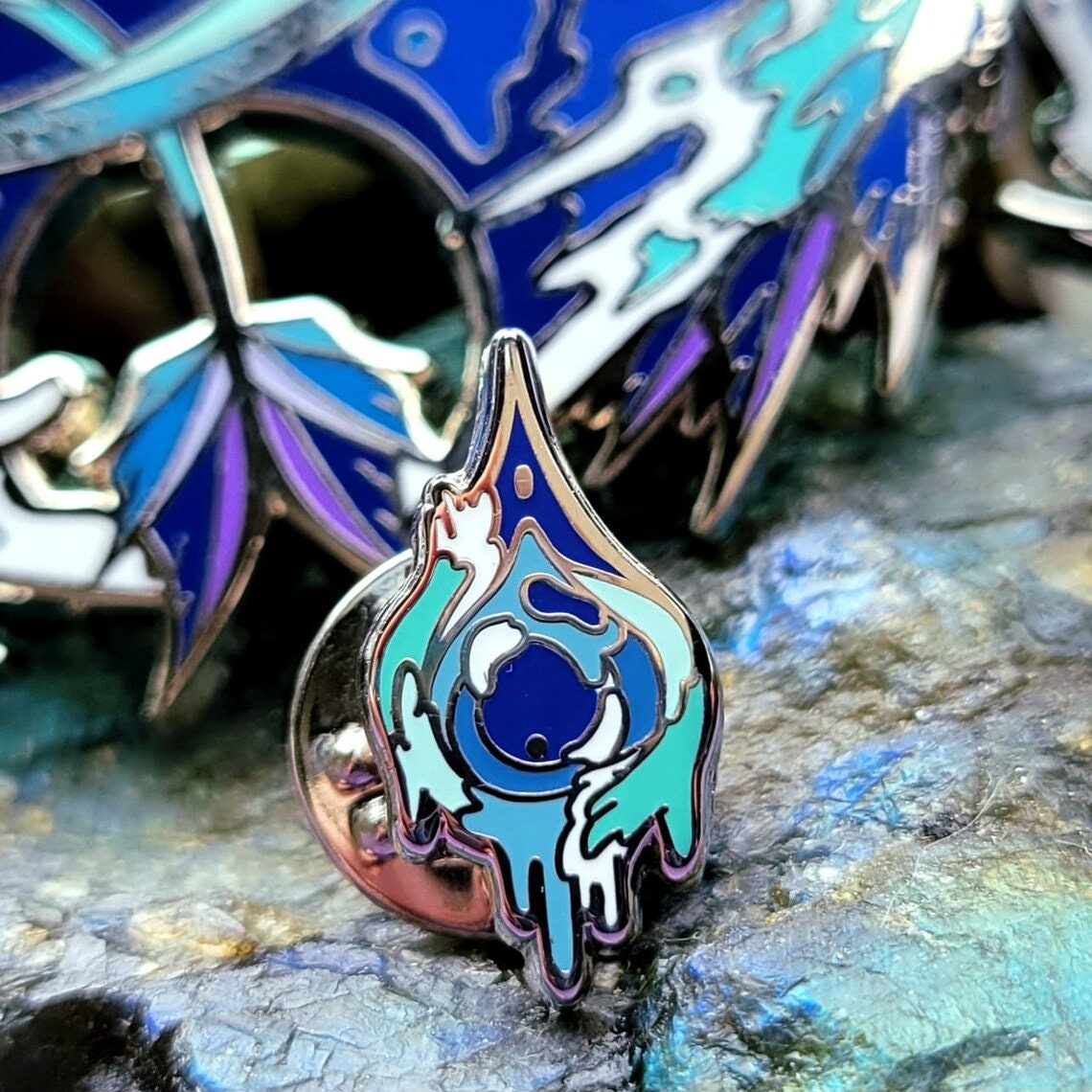Elemental MINI FILLER PINS - Fire, Water, Earth, Air, Spirit - Etsy