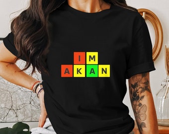Ghanaian Akan T-Shirt, Colorful Graphic Pride Tee