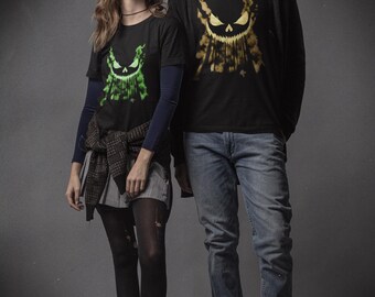 Scary Ghastly Pumpkin - Shirt - Orange, Green, White