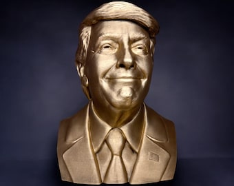 President Donald Trump Bust, Iconic Smiling Trump Bust, Celebrate the 2024 Victory, Great Gift for the Proud American, Made In The USA!