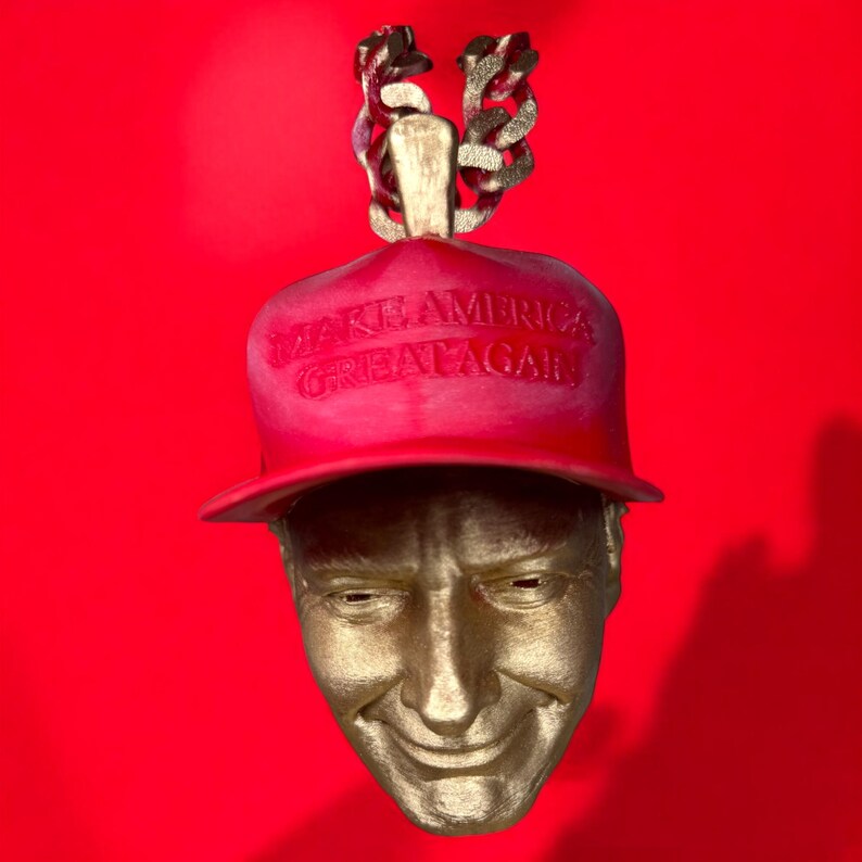 Props For A Rapper Trump Fake Gold Chain Prop, Rapper Style Charm - Etsy