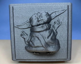 Grogu in Carbonite: Mandalorian Fan Art
