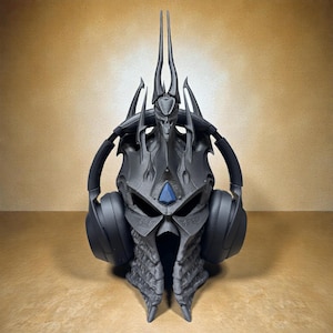 Lich King Headphone Stand: Legendary Display for True WoW Fans Galaxy Black Bluegem