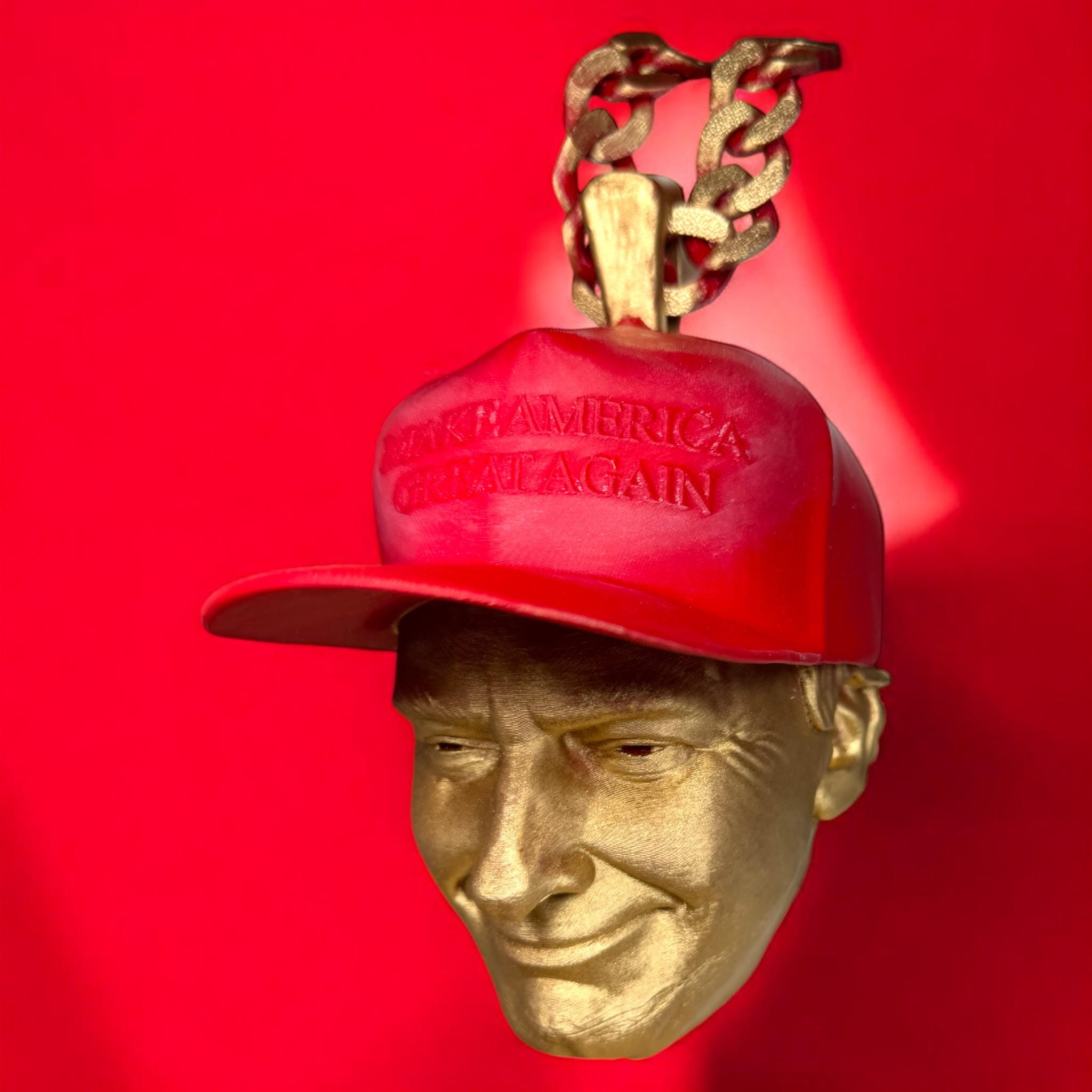Prop Anom Rapper Trump Fake Gold Chain Prop, Rapper Style Charm - Etsy