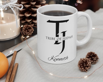 Tribe of Judah Custom Ceramic Mug, (11oz)
