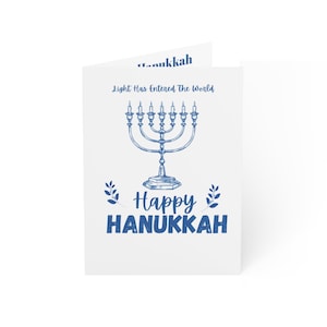Carte de voeux #2 Joyeuse fête de la Dédicace de Hanoukka (1, 10, 30 et 50 pièces)