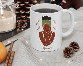 Virtuous Woman Hebrew Queen Custom Ceramic Mug, (11oz)