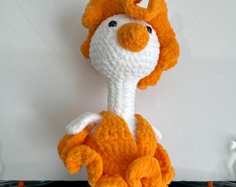 Crochet ballet goose|dance| Handmade| Amigurumi| Kids| Birthday Gift| Key Chain| Bag Charm|Ballet|Dance