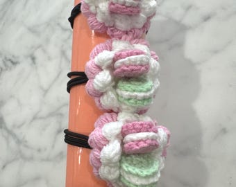 Crochet hair tie| Handmade| Amigurumi| Kids| Birthday Gift|hair accessories|macaron|bees|hat|animal|candy|holiday|Christmas