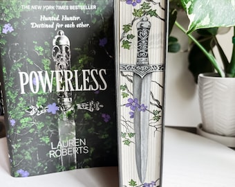 Powerless Fore-Edge Painting, Painted Book Edges, Powerless by Lauren Roberts, Special Edition Books - Made to Order