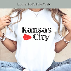 Kansas City Arrowhead, KC Football Arrowhead PNG, Chiefs Football Decor, KC Printable, Football Shirt Idea, Kansas City Football