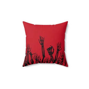 Double Sided Skeleton Pillow and Cover, Skeleton Arms Pillow, Halloween Decor, Double Sided Print, Two Size Options