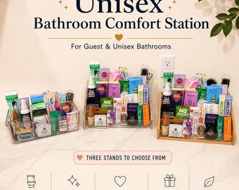 Unisex Bathroom Comfort Station, Guest Bathroom Toiletries, Airbnb Bathroom Supplies, Office Supplies, Wedding Porta Potty, Wedding Survival