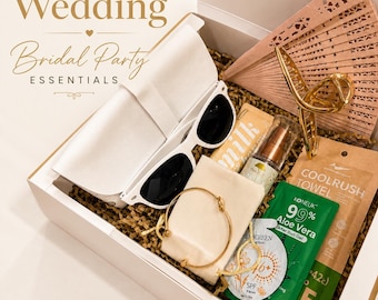 Personalized Bridesmaid Gift Box, Bridesmaid Gift, Bridal Party Gift Box, Wedding Morning Gift, Maid of Honor Gift, Getting Ready Box