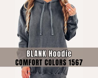 Comfort Colors 1567 Blank Hoodie, Adult Unisex Hooded Sweatshirt, Blanks for Crafters and Businesses, Wholesale Pullovers, Family Hoodies