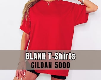 Gildan 5000 Unisex T-Shirt, Blank Tee, Wholesale Shirts