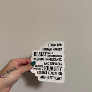 Stand for Human Rights sticker