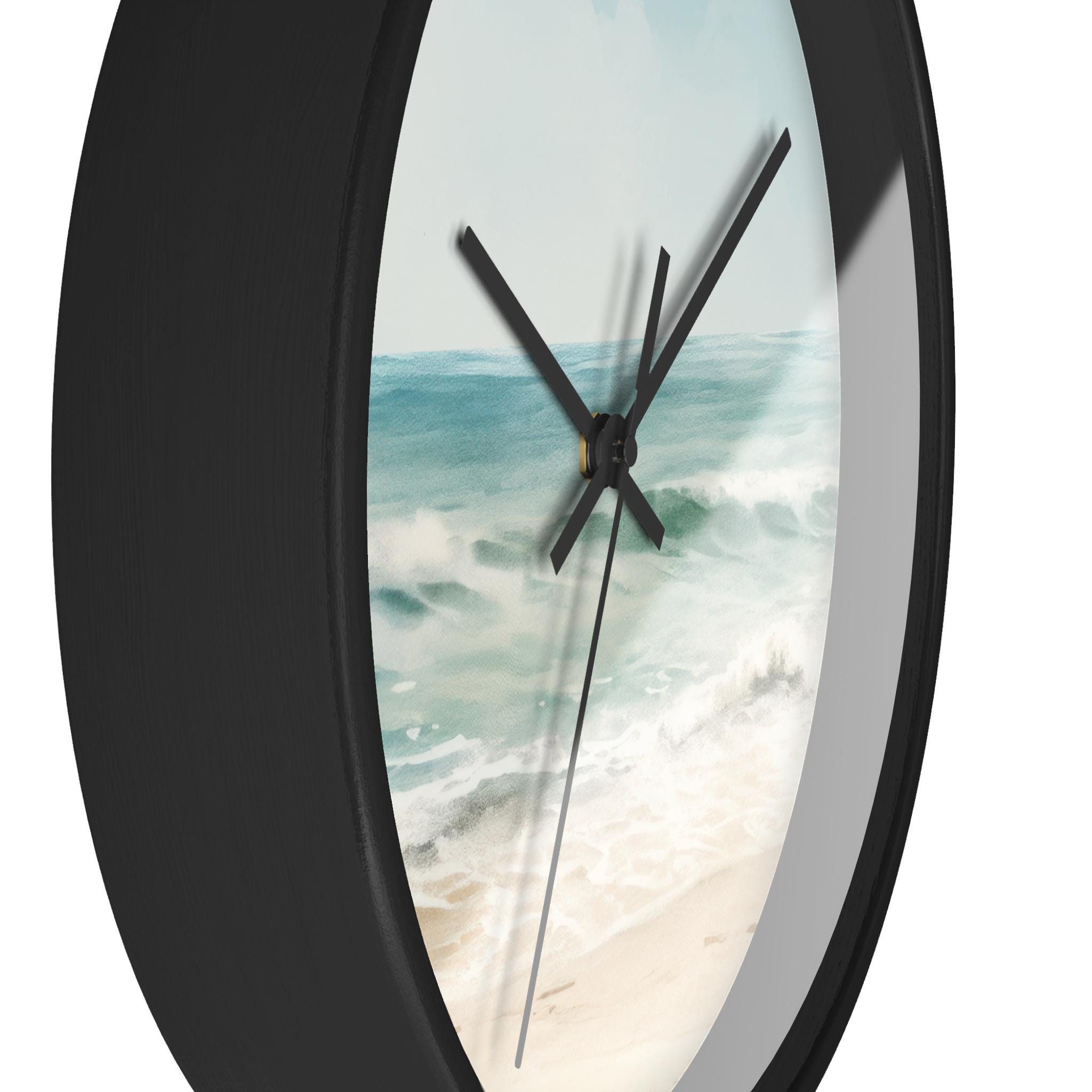 Ocean Breeze Wall Clock – Coastal Beach House Decor – Nautical Kitchen ...