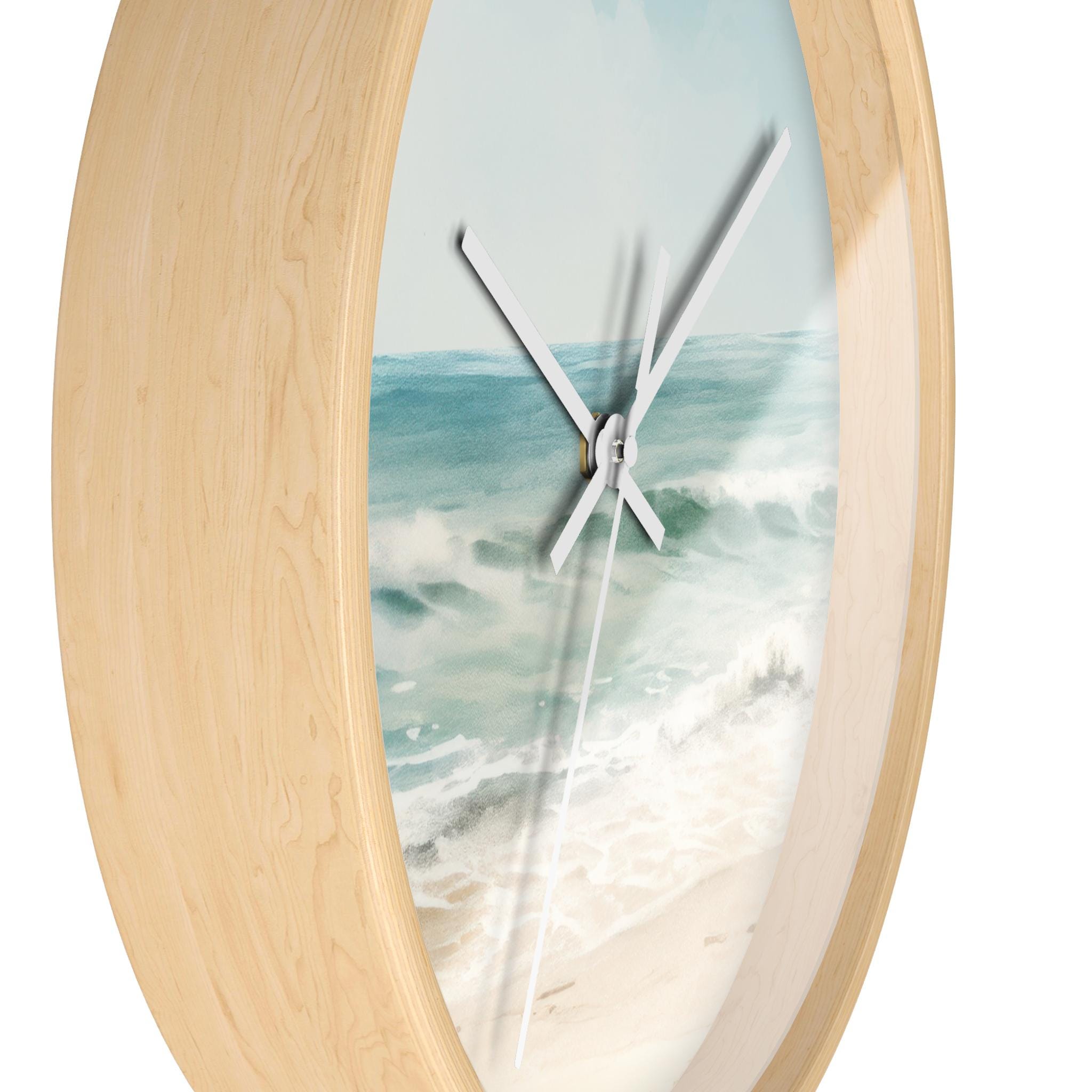 Ocean Breeze Wall Clock – Coastal Beach House Decor – Nautical Kitchen ...