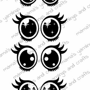 DIGITAL SVG Felt Vinyl Craft Eyes