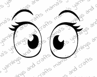 DIGITAL SVG Felt Vinyl Craft Big Eyes
