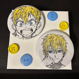 TBHK Kou and Teru Manga Button Pins